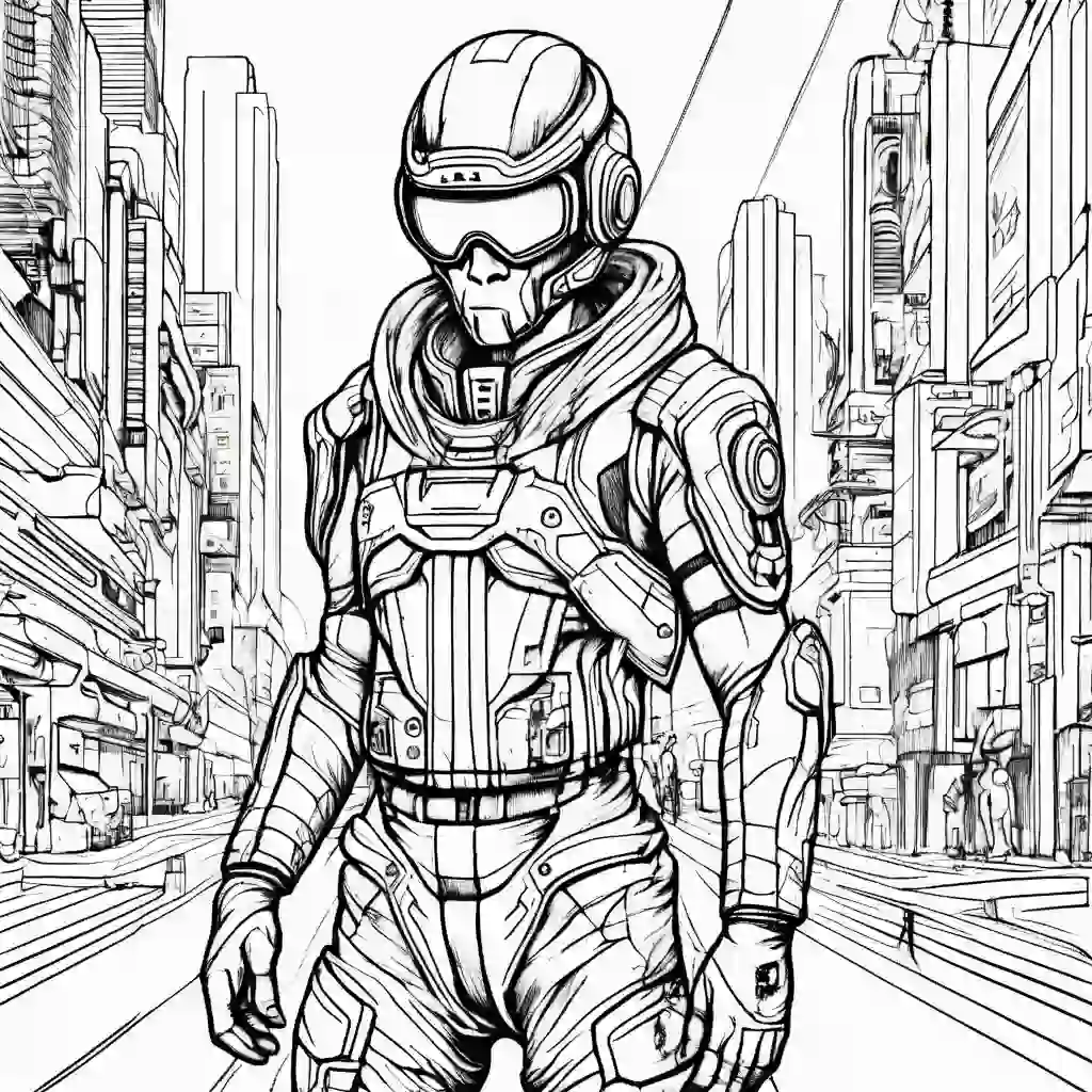 Futuristic Subcultures coloring pages